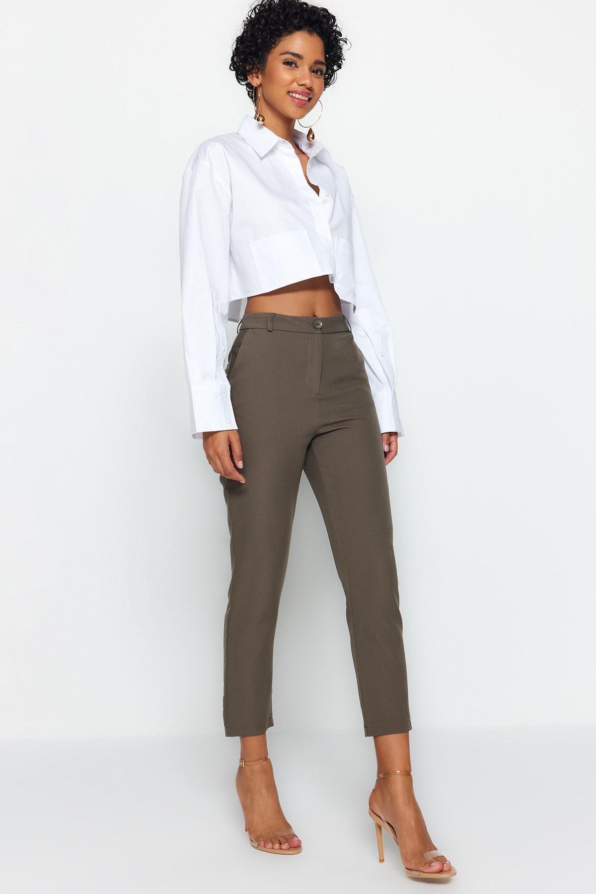 Brown Cigarette Pants, , large image number 3
