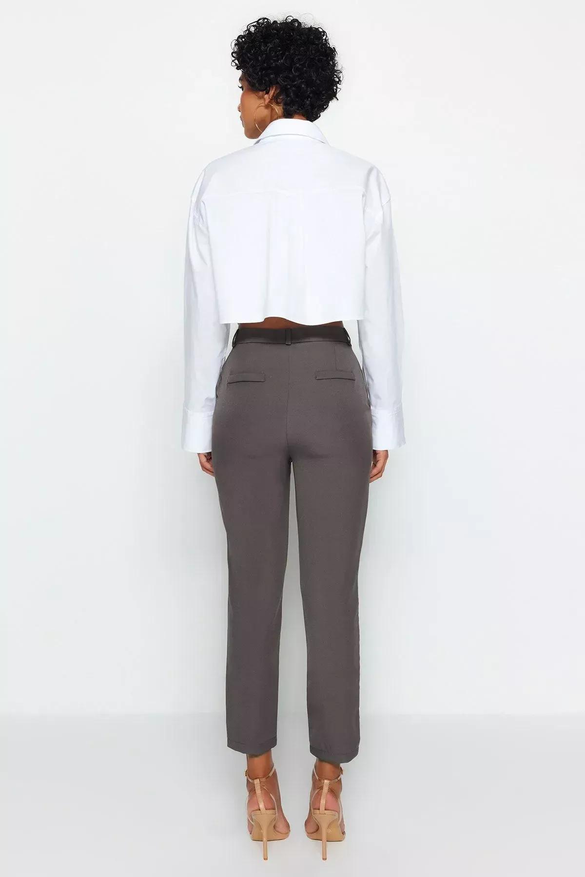 Brown Cigarette Pants, , large image number 8