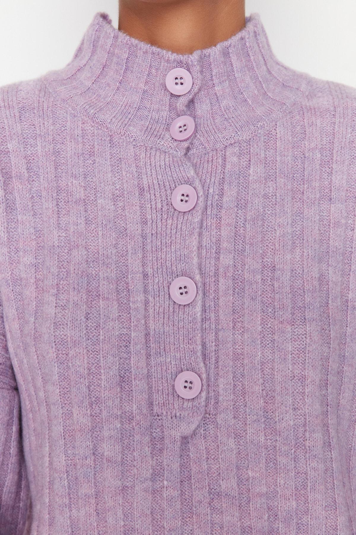 Purple Oversize Sweater, , large image number 3