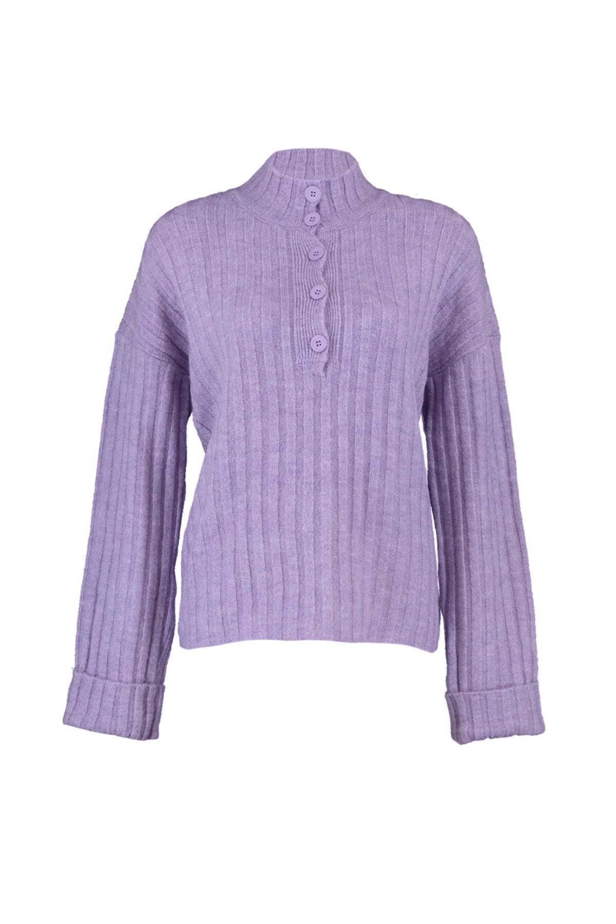 Purple Oversize Sweater, , large image number 5