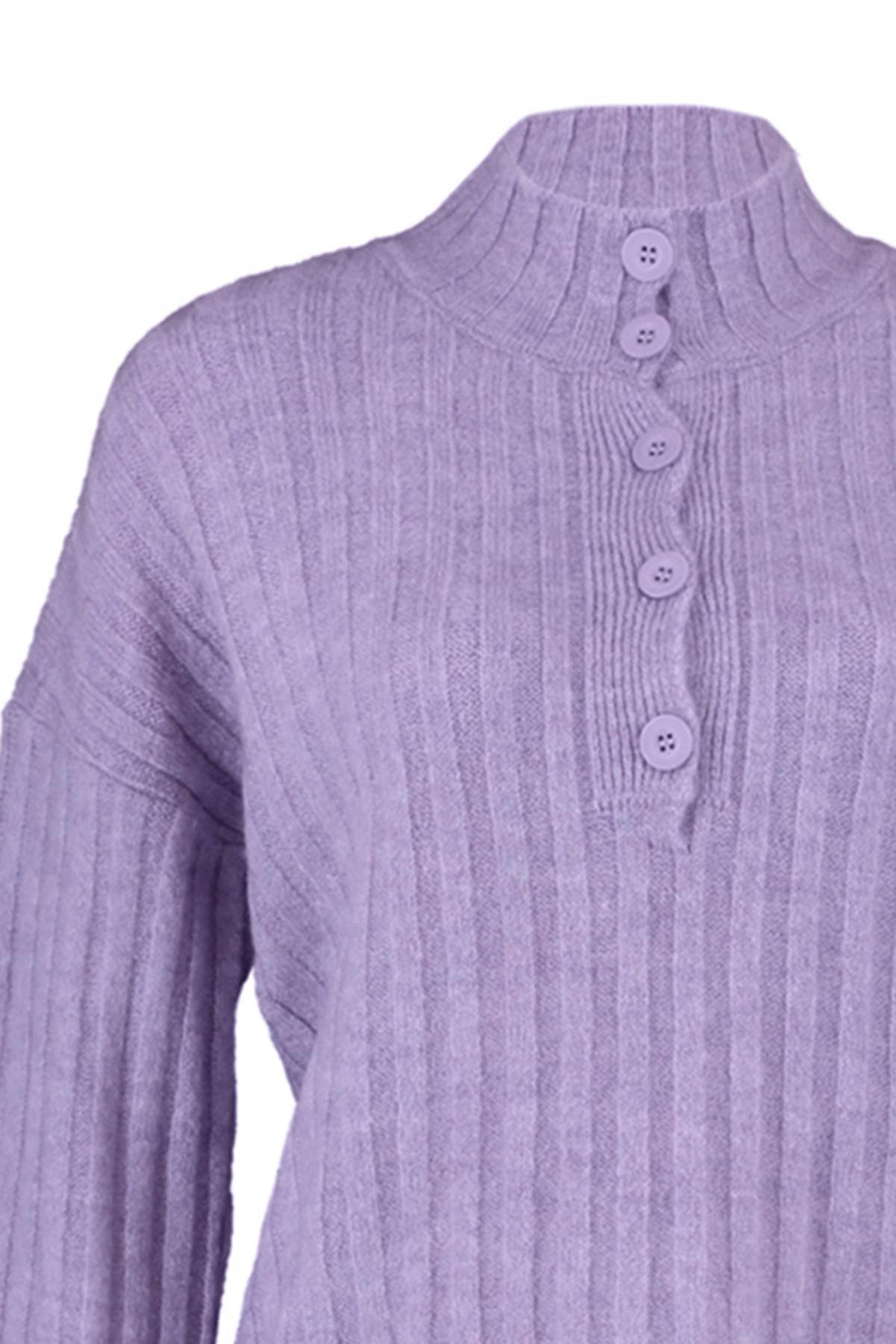 Purple Oversize Sweater, , large image number 6