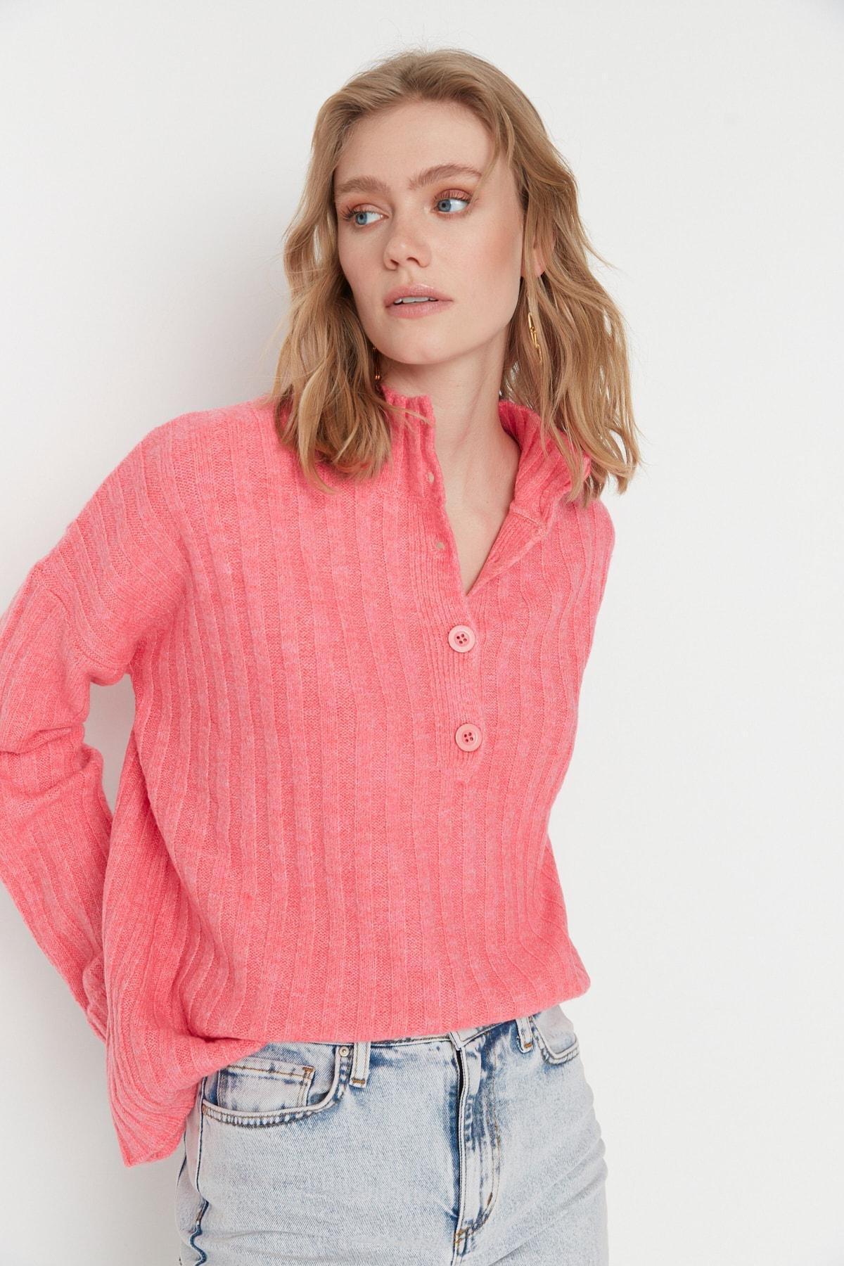 Pink Oversize Sweater, , large image number 0