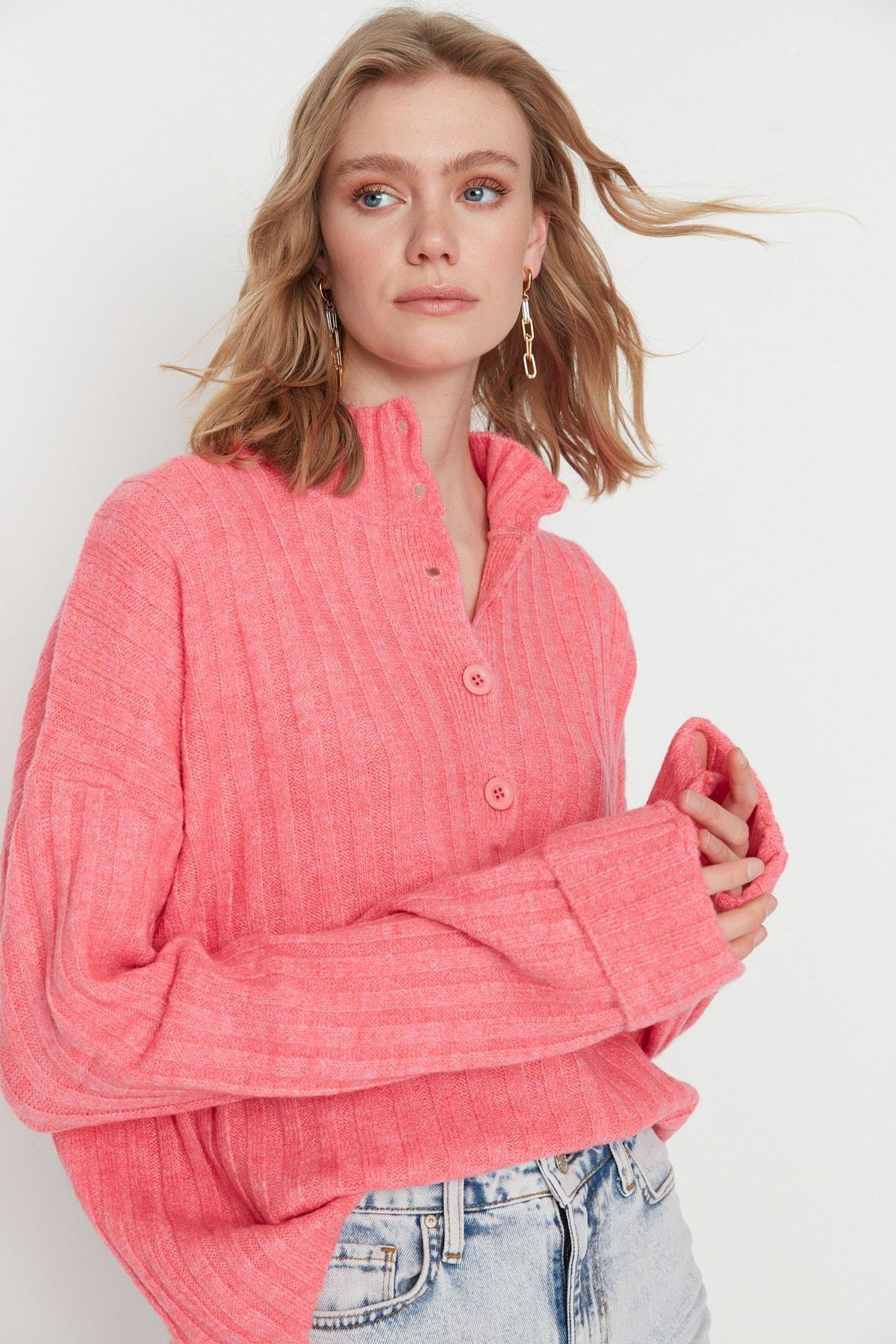 Pink Oversize Sweater, , large image number 1