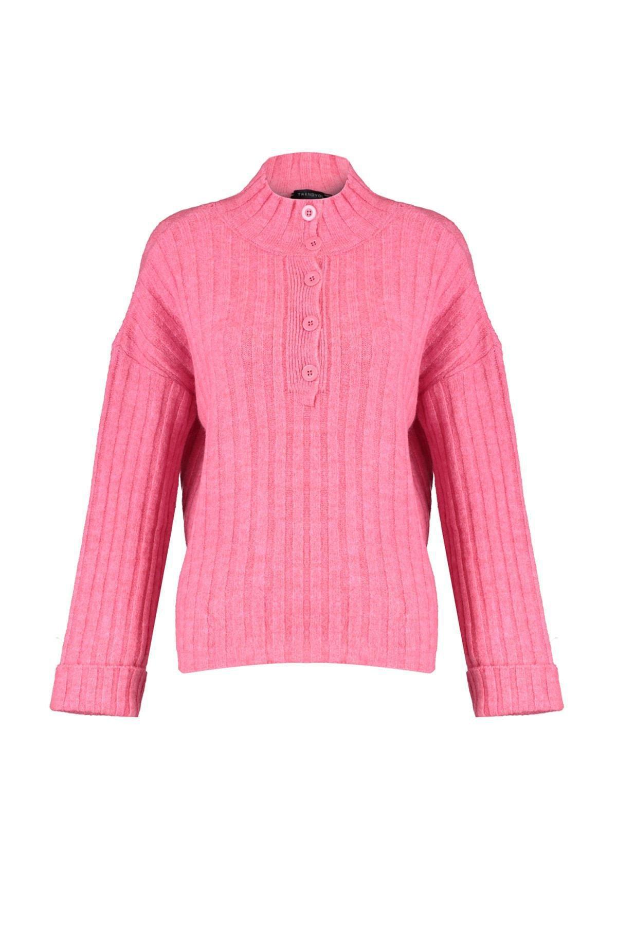 Pink Oversize Sweater, , large image number 6