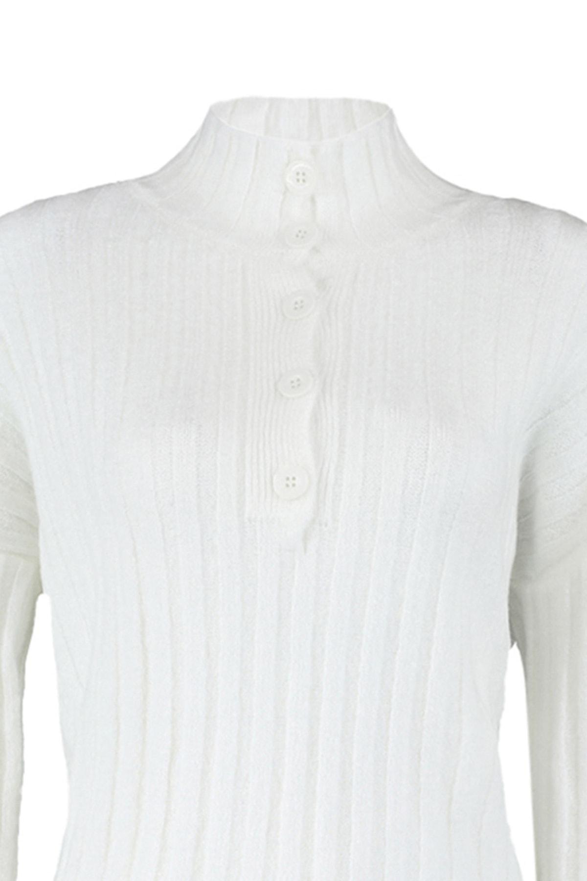 White Oversize Sweater, , large image number 7