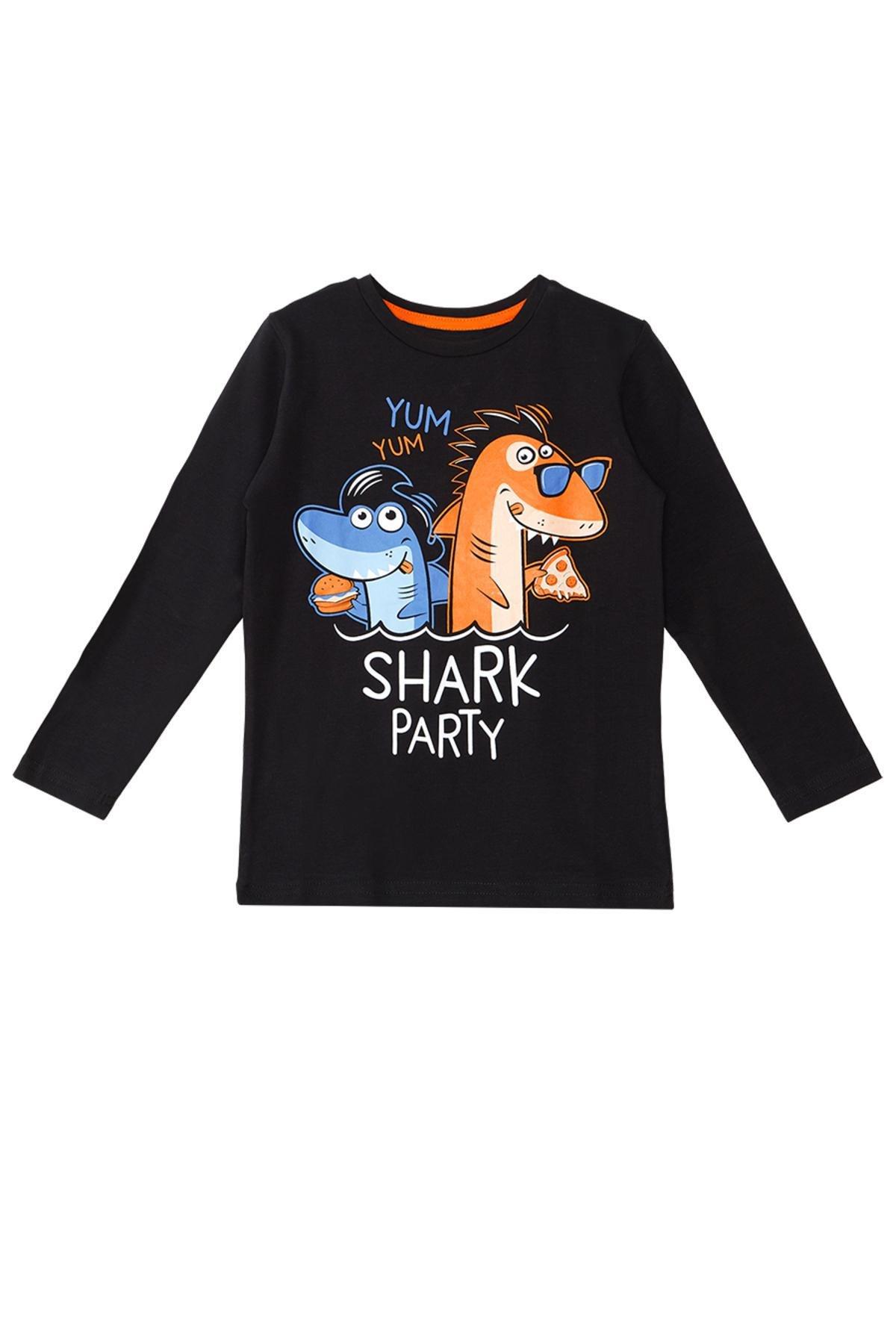 Denokids - Blue Shark Party Co-Ord Set, Kids Boys