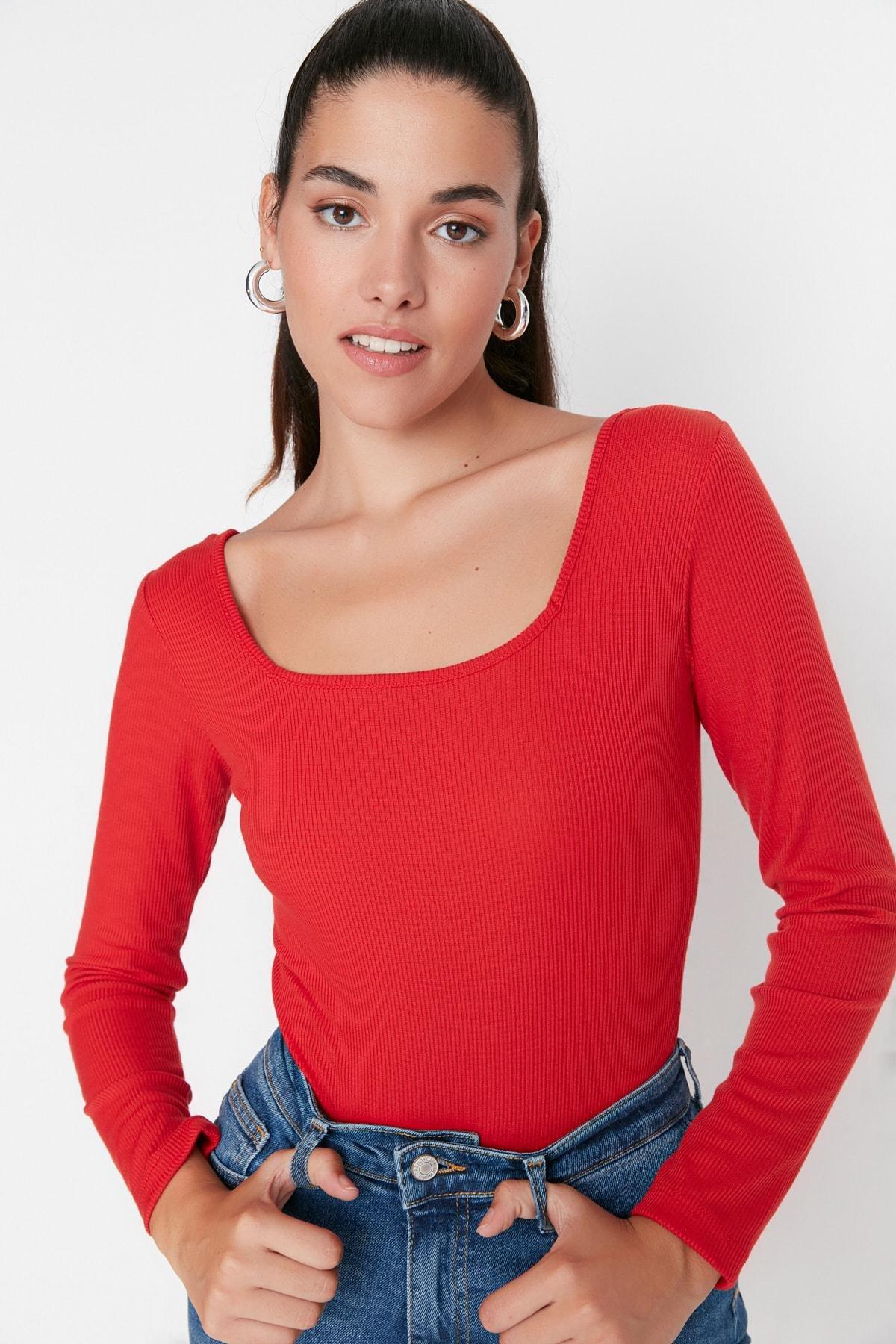 Collar Long Sleeve Bodysuit, , large image number 0
