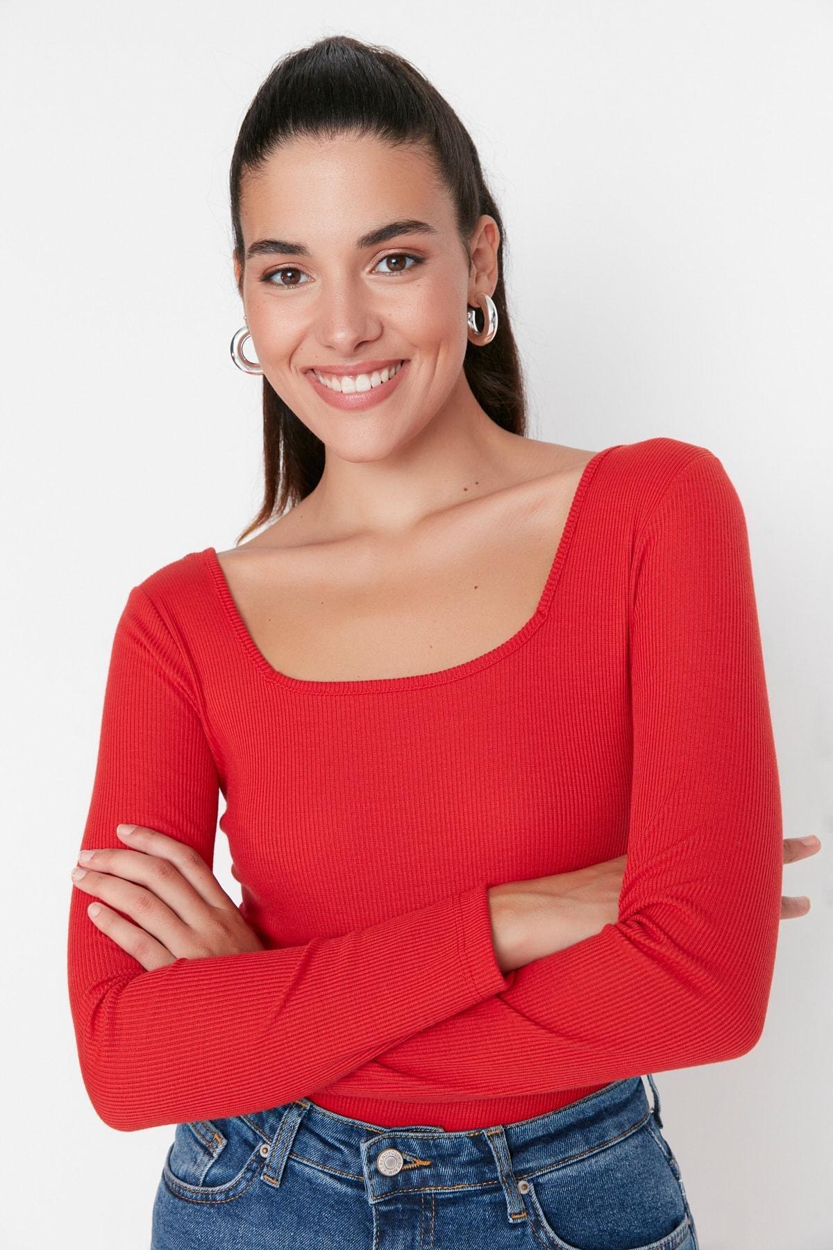 Collar Long Sleeve Bodysuit, , large image number 3