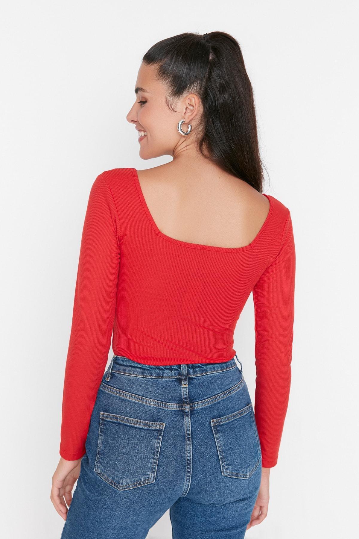 Collar Long Sleeve Bodysuit, , large image number 4