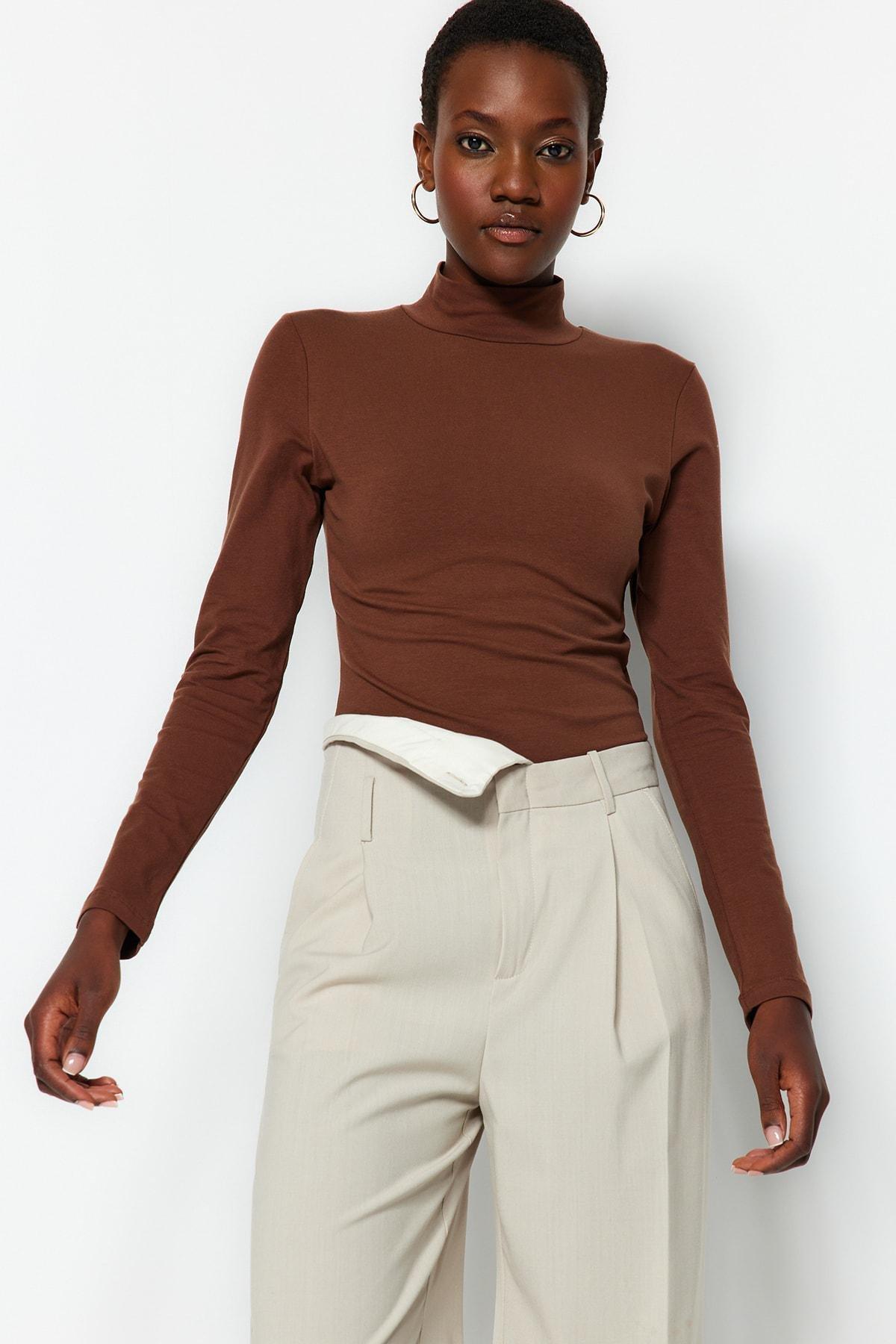 Collar Long Sleeve Bodysuit, , large image number 0