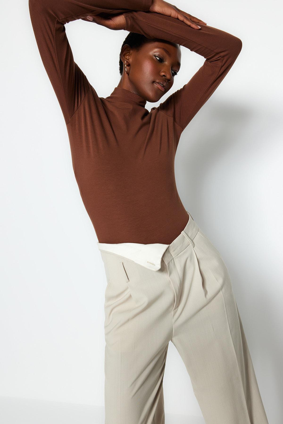 Collar Long Sleeve Bodysuit, , large image number 1