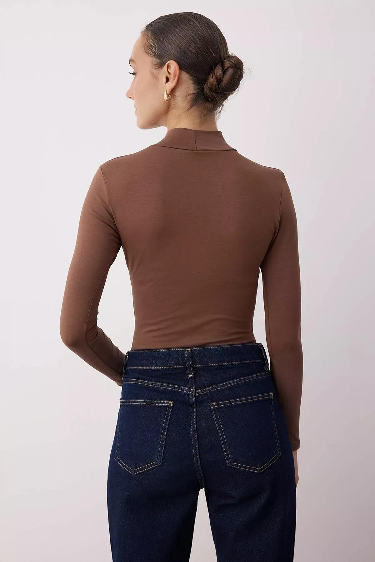 Collar Long Sleeve Bodysuit, , large image number 6