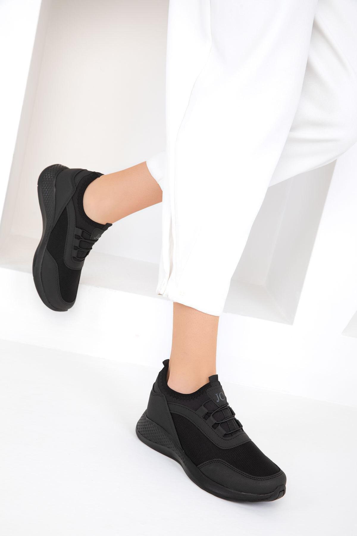 Black Flat Sneakers, , large image number 0