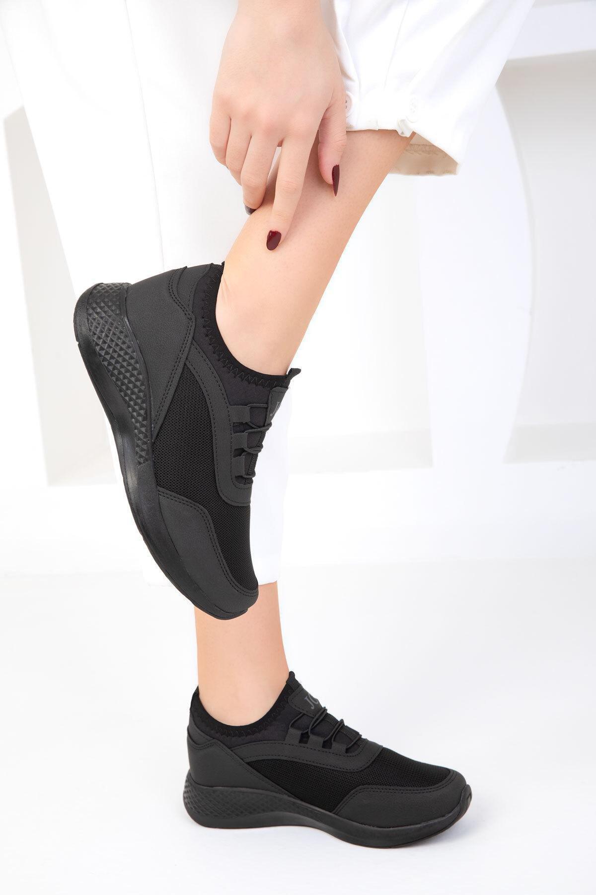 Black Flat Sneakers, , large image number 2