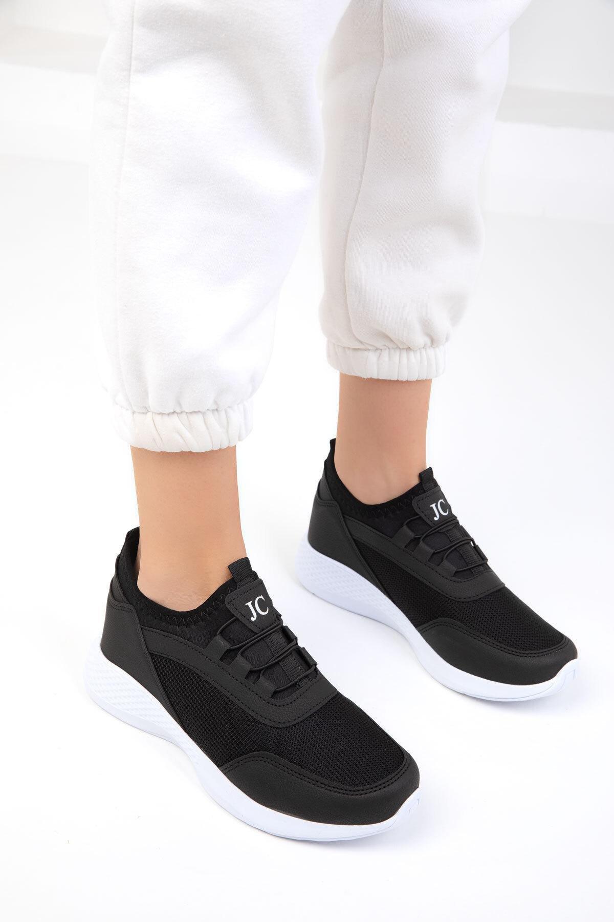 Black Elastic Sneakers, , large image number 2