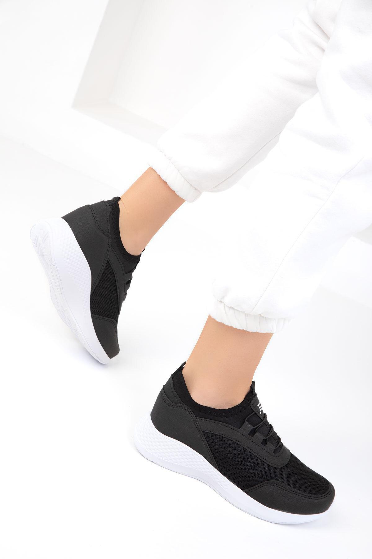 Black Elastic Sneakers, , large image number 3