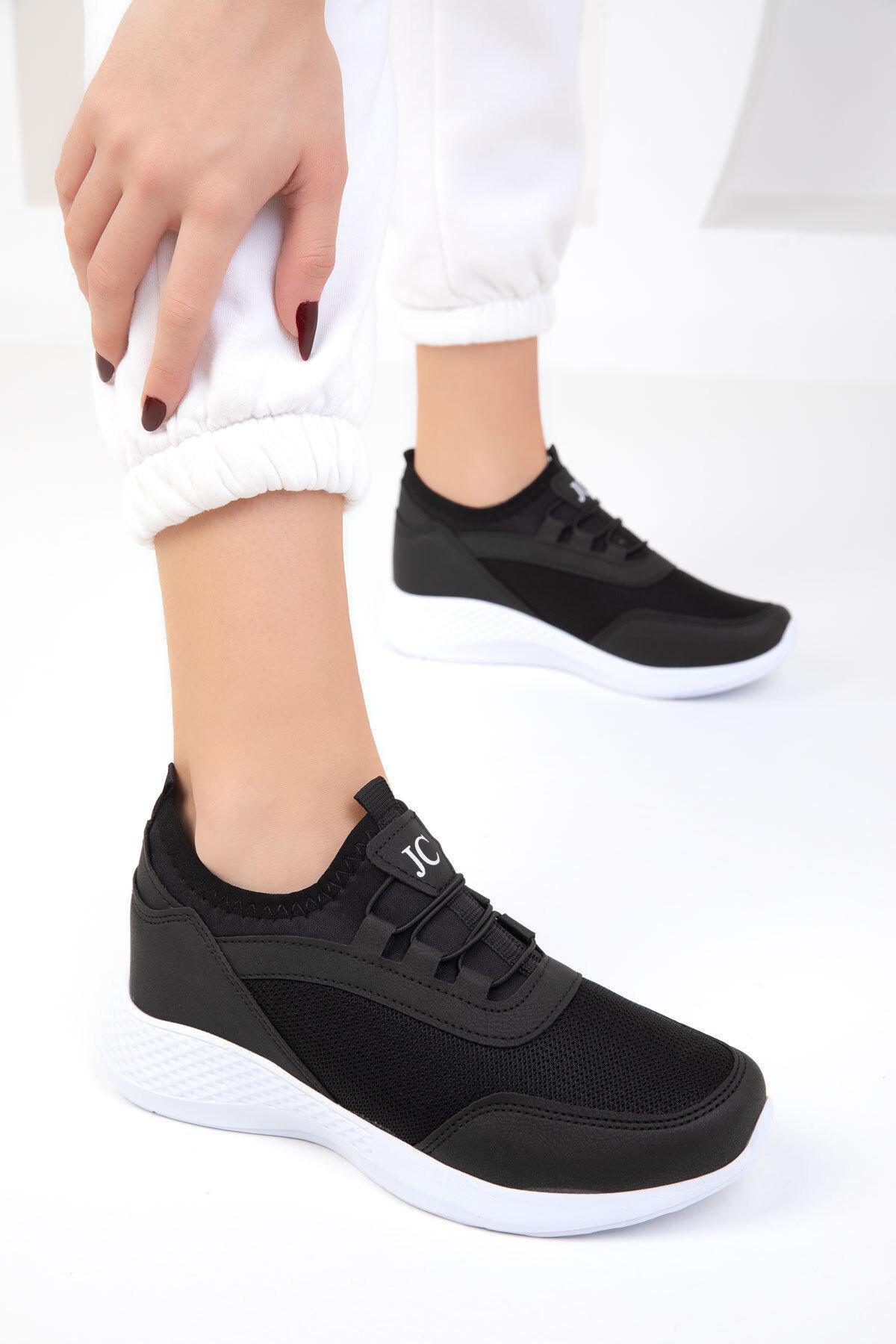 Black Elastic Sneakers, , large image number 4