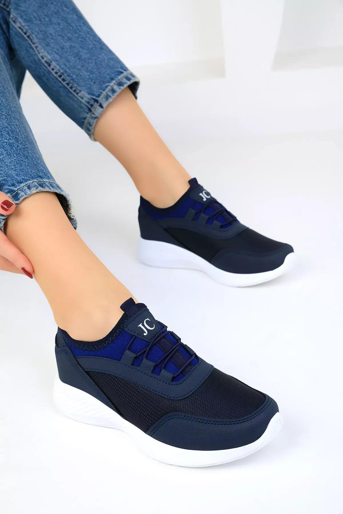 Navy Blue Womens Sneakers 15226, , large image number 1