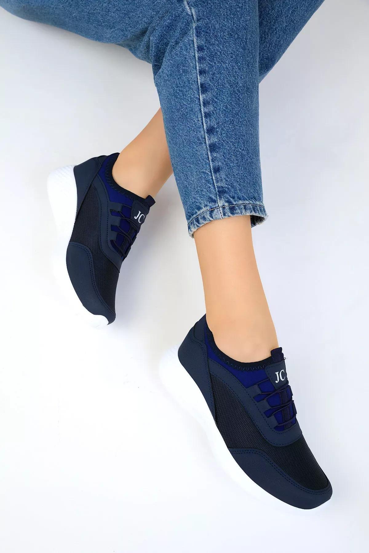 Navy Blue Womens Sneakers 15226, , large image number 2