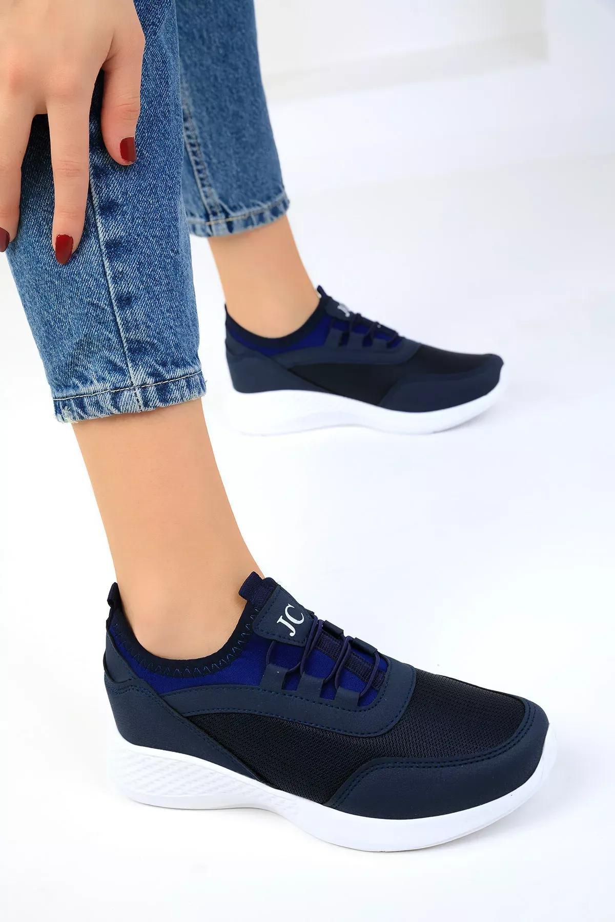 Navy Blue Womens Sneakers 15226, , large image number 4