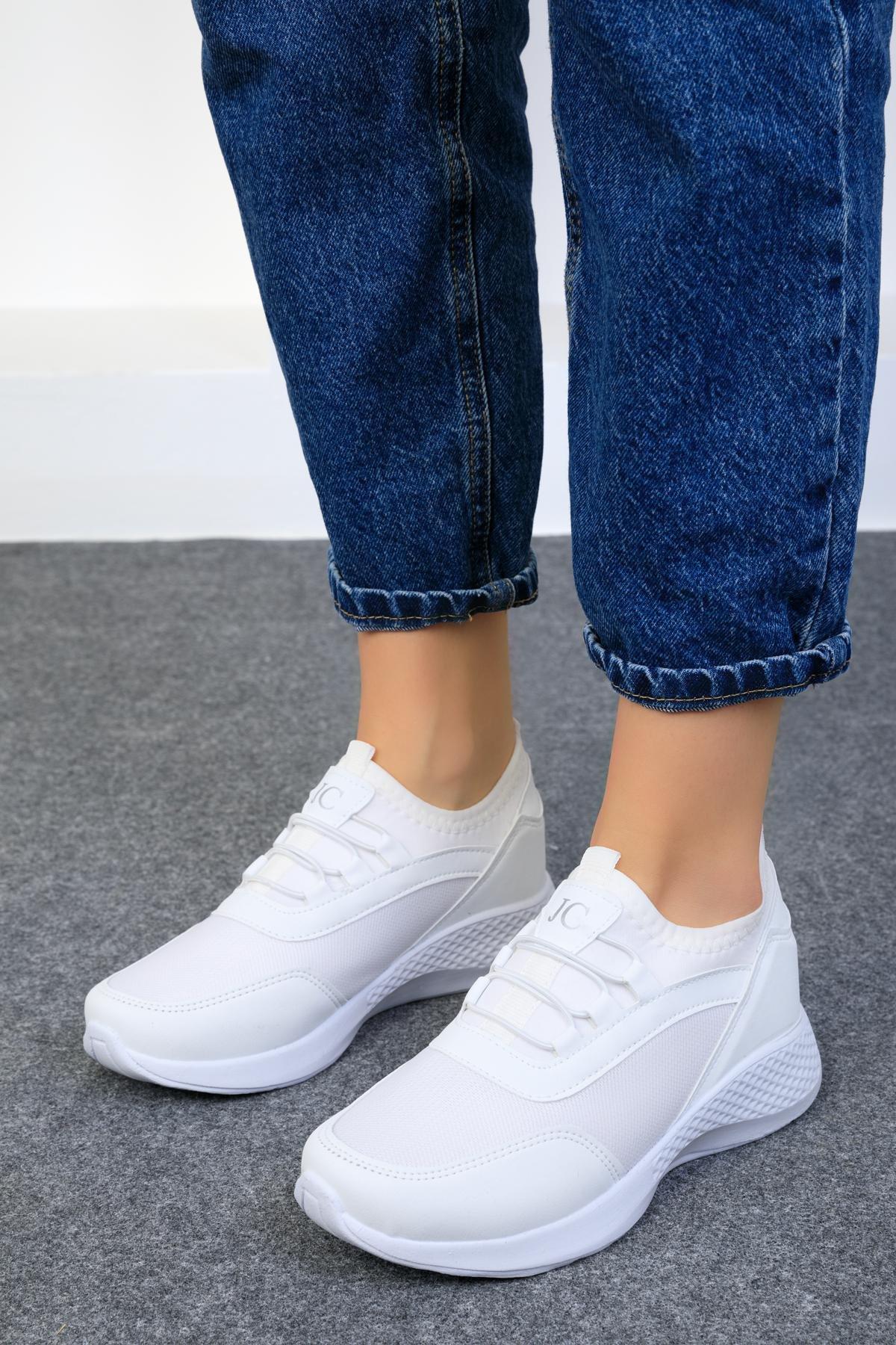 White Flat Sneakers, , large image number 3