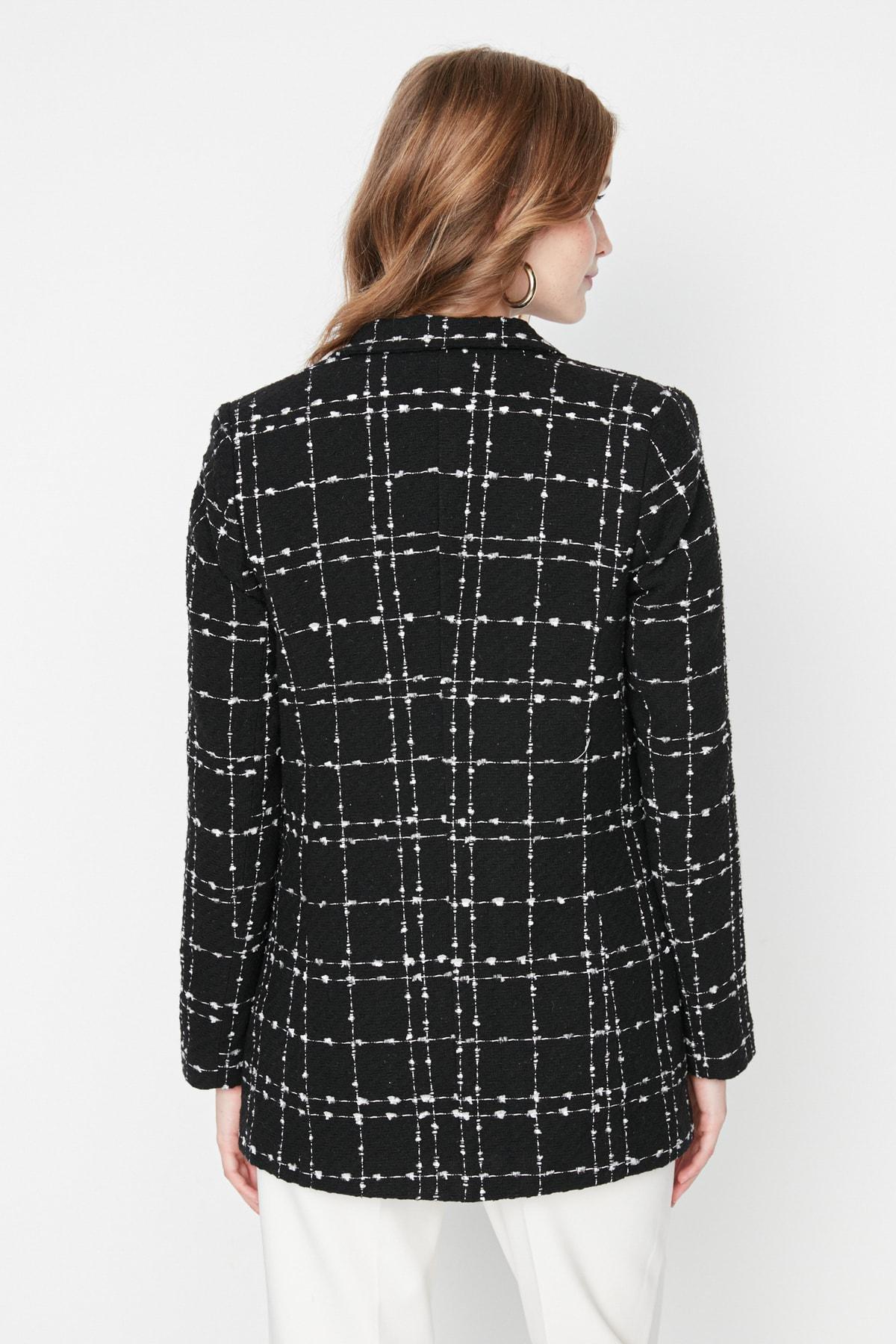 Black Oversize Blazer, , large image number 4