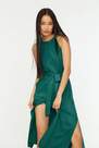 Trendyol - Green Halterneck A-Line Dress
