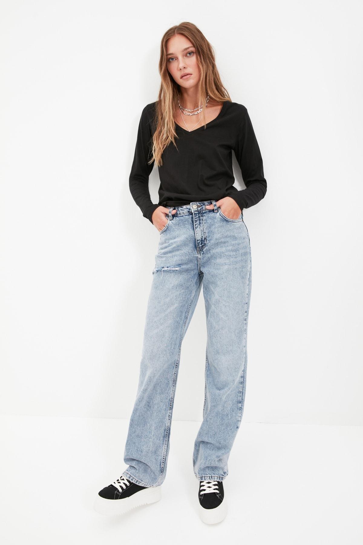 تيشيرت بفتحة رقبة مستديرة، أسود, Black, large image number 2