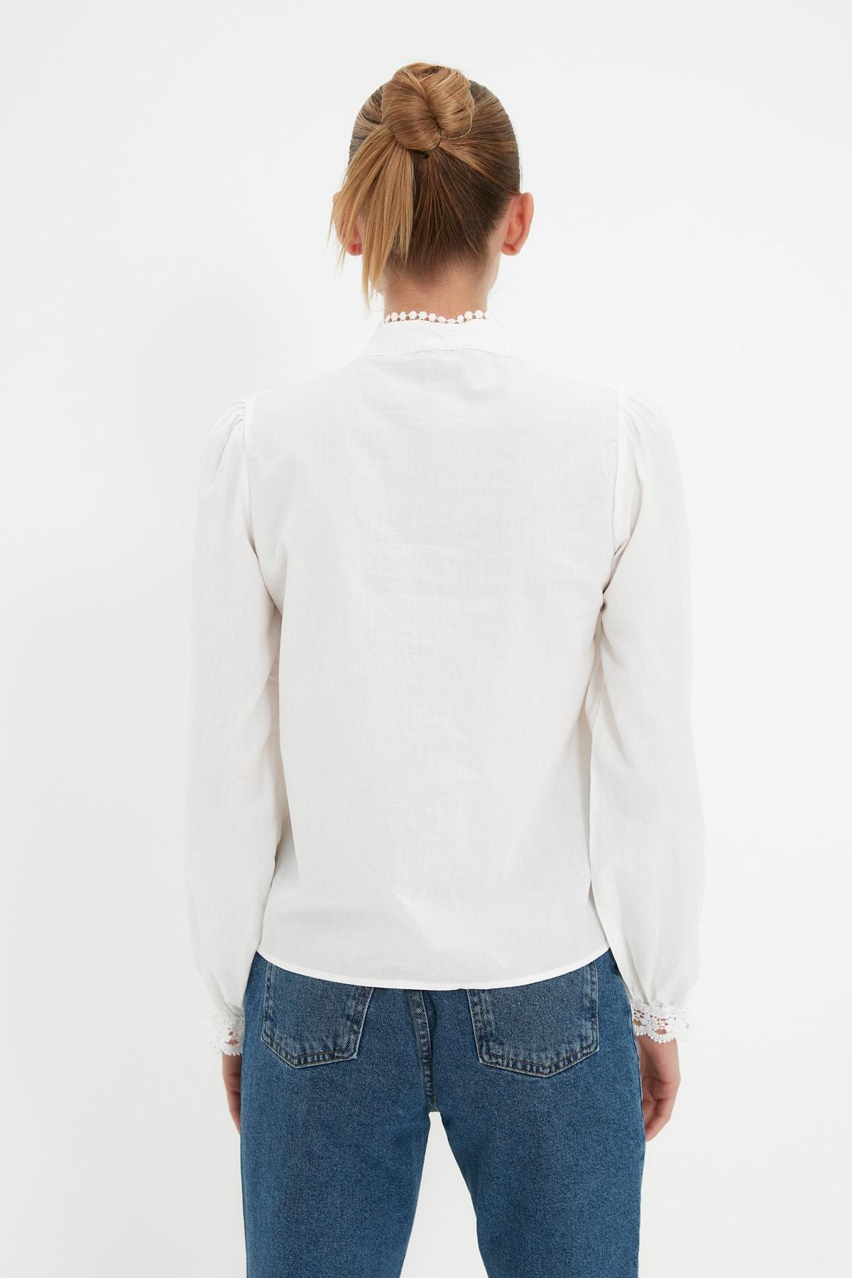 White Regular Shirt, , large image number 4