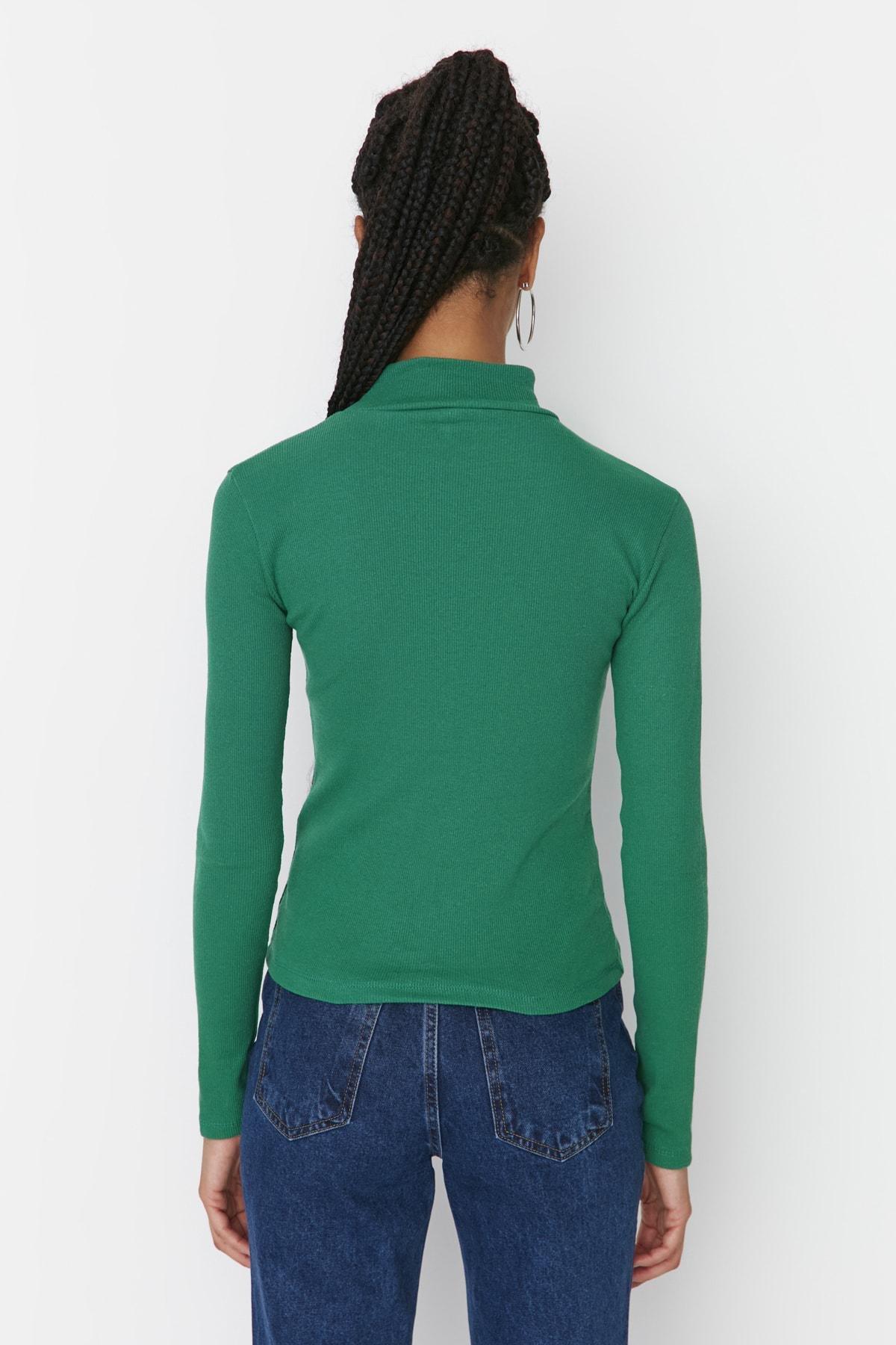 Black Slim Blouse, , large image number 3