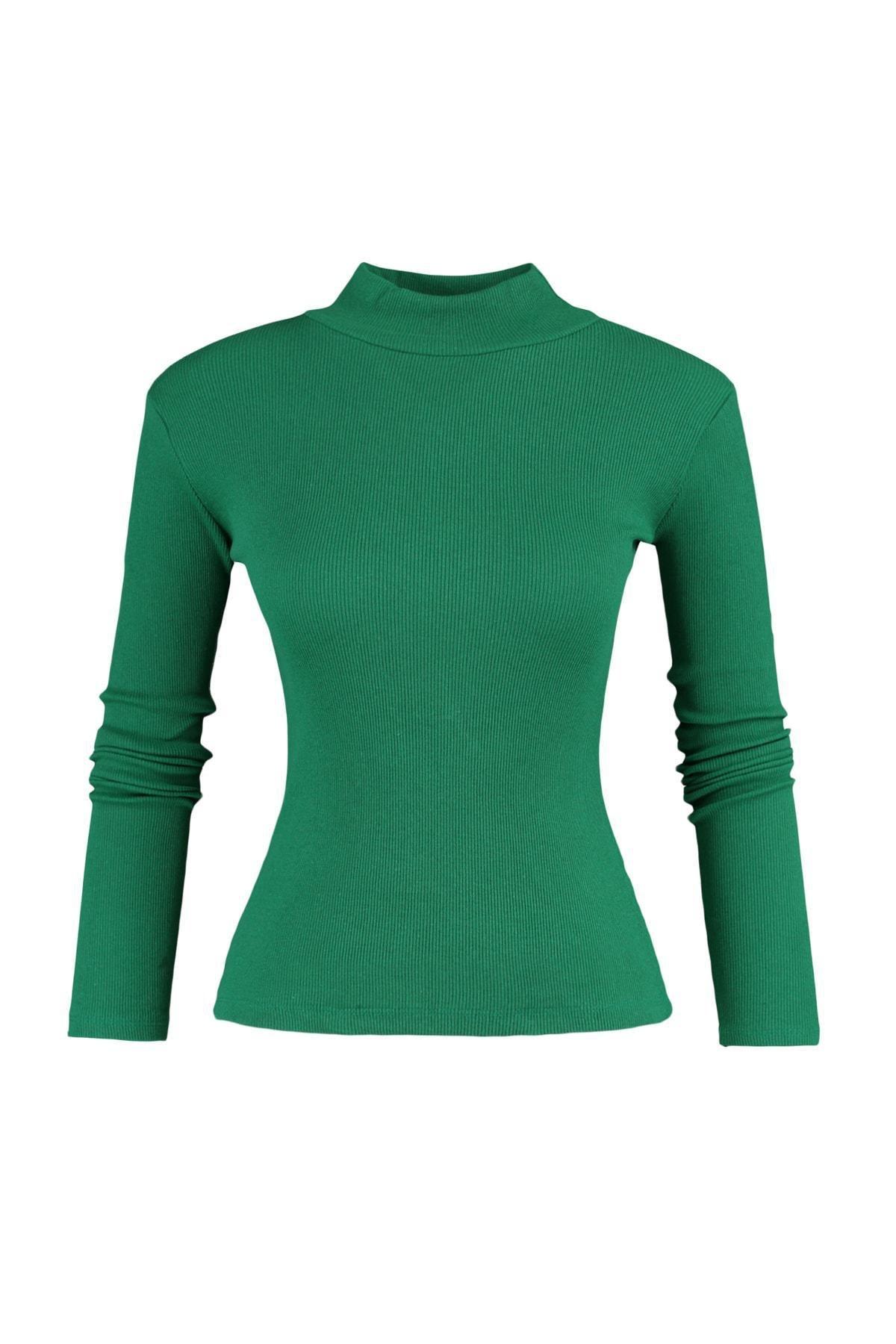 Black Slim Blouse, , large image number 5