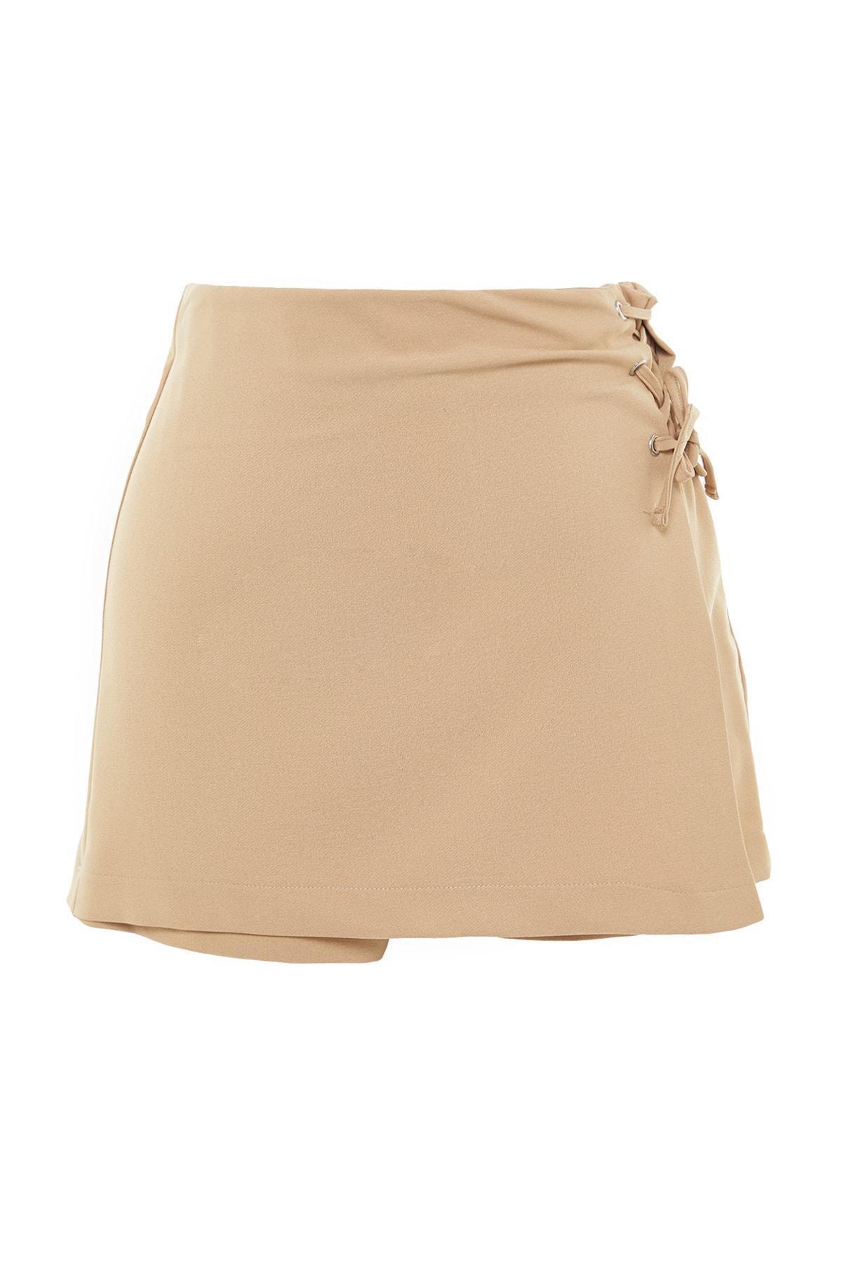 Grey High Waist Mini Shorts, , large image number 10