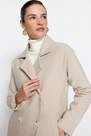 Trendyol - Gray Raglan Sleeve Coat