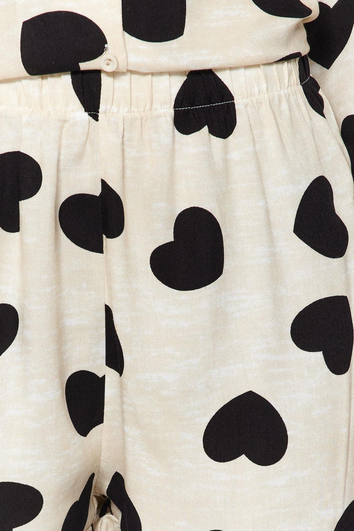 Cream Heart Pyjama Set, , large image number 5
