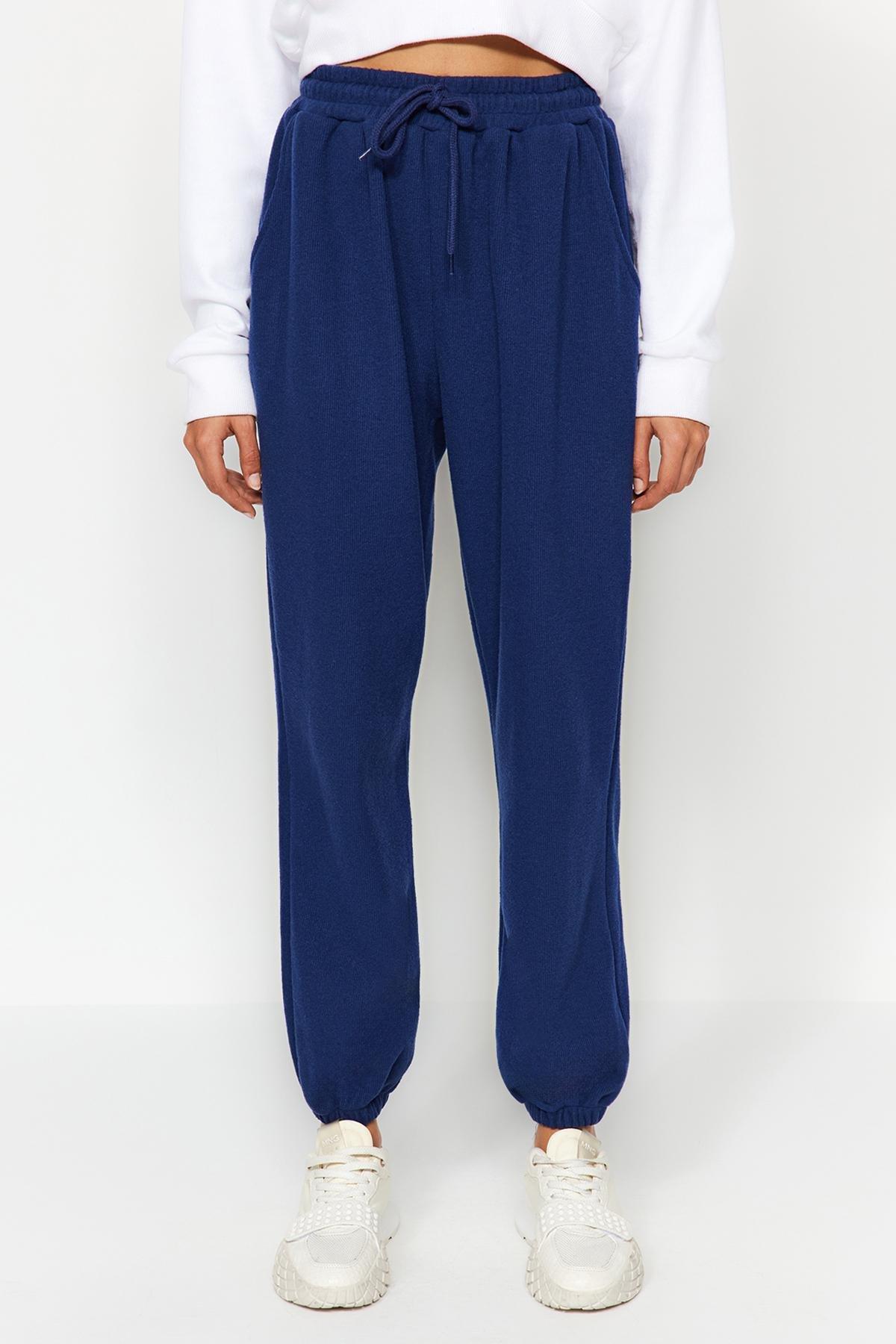 Navy Pocketed Sportswear Sweatpants, , large image number 3