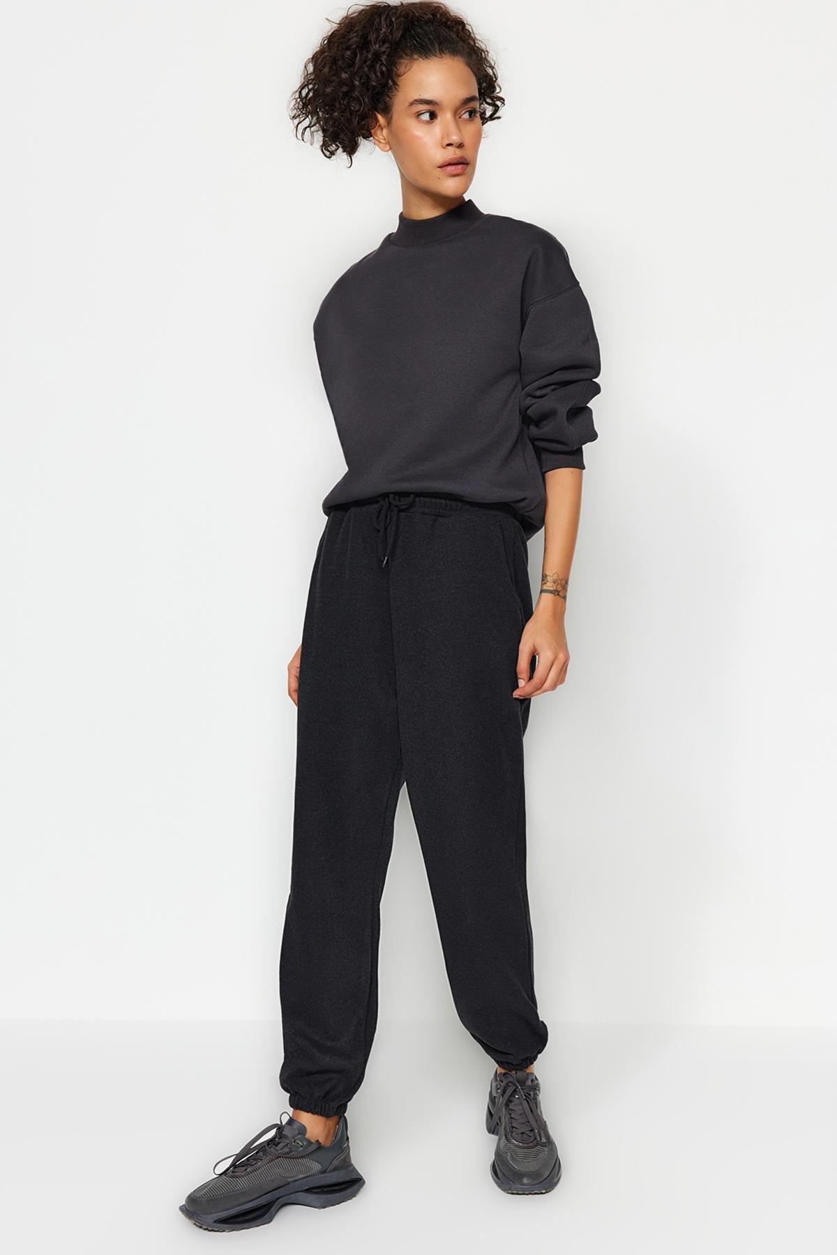 Grey Pocketed Sportswear Sweatpants, , large image number 1