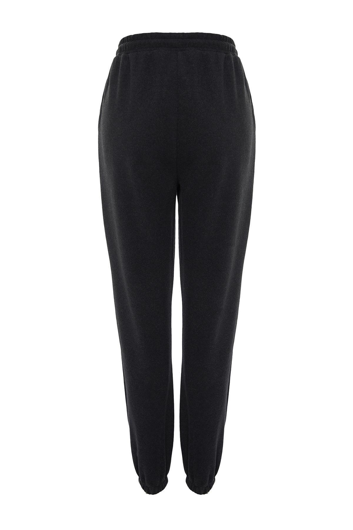 Grey Pocketed Sportswear Sweatpants, , large image number 6