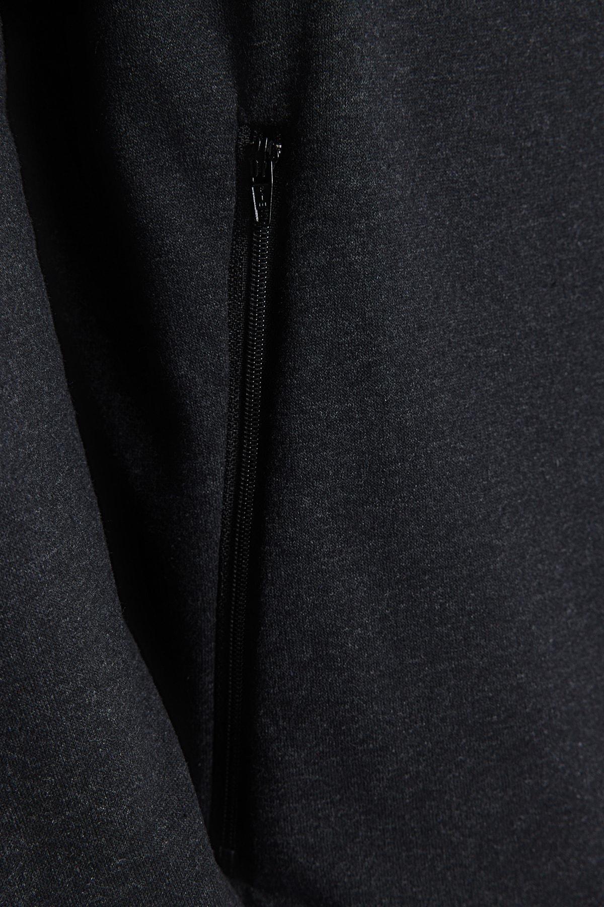 Grey Zippered Cardigan, , large image number 3