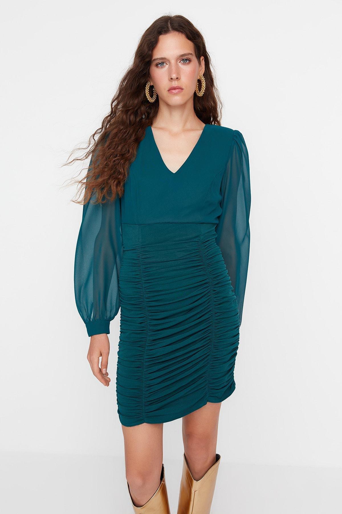 Green Bodycon Mini Dress, , large image number 2