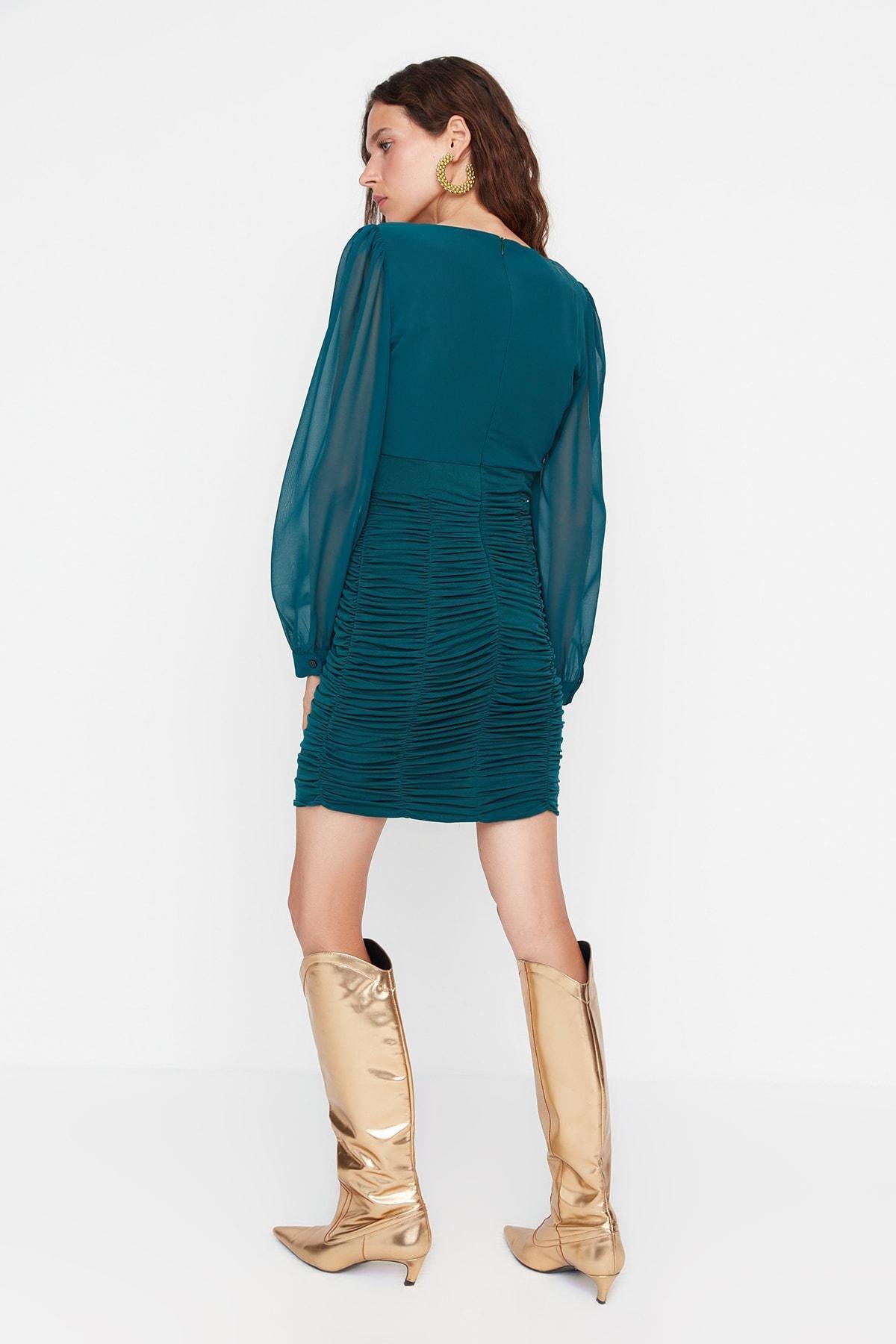 Green Bodycon Mini Dress, , large image number 4