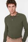 Trendyol - Green Slim Polo Neck Sweater