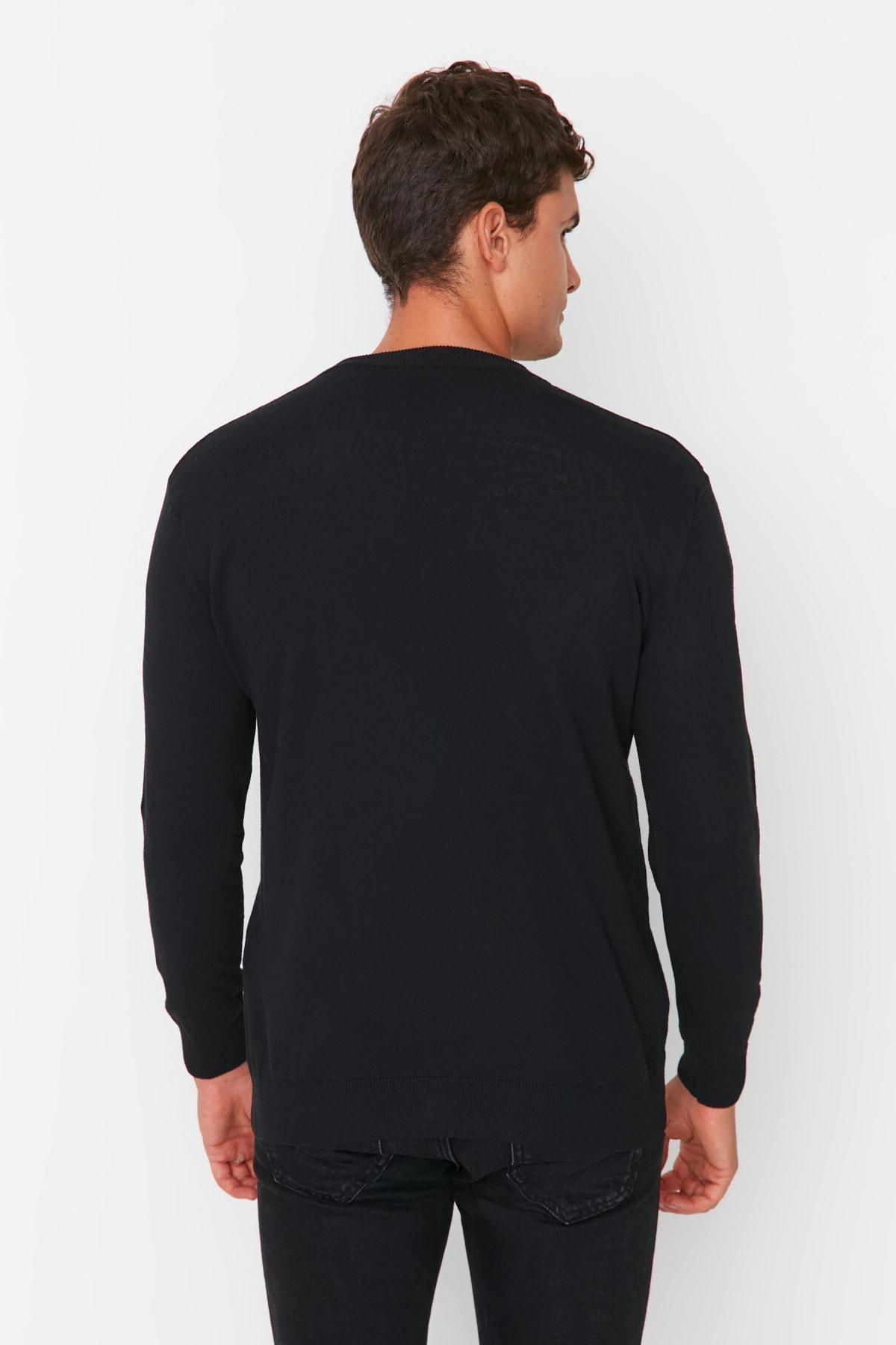 Black Regular Cardigan, Black, large image number 4