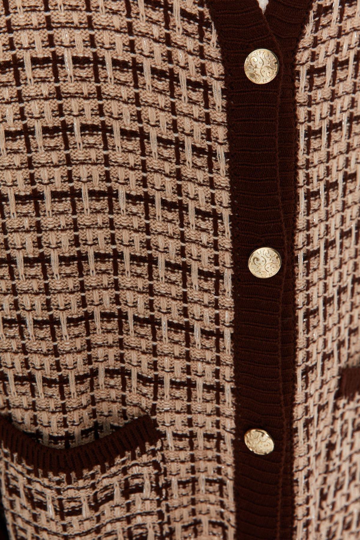 Brown Oversize Cardigan, , large image number 3