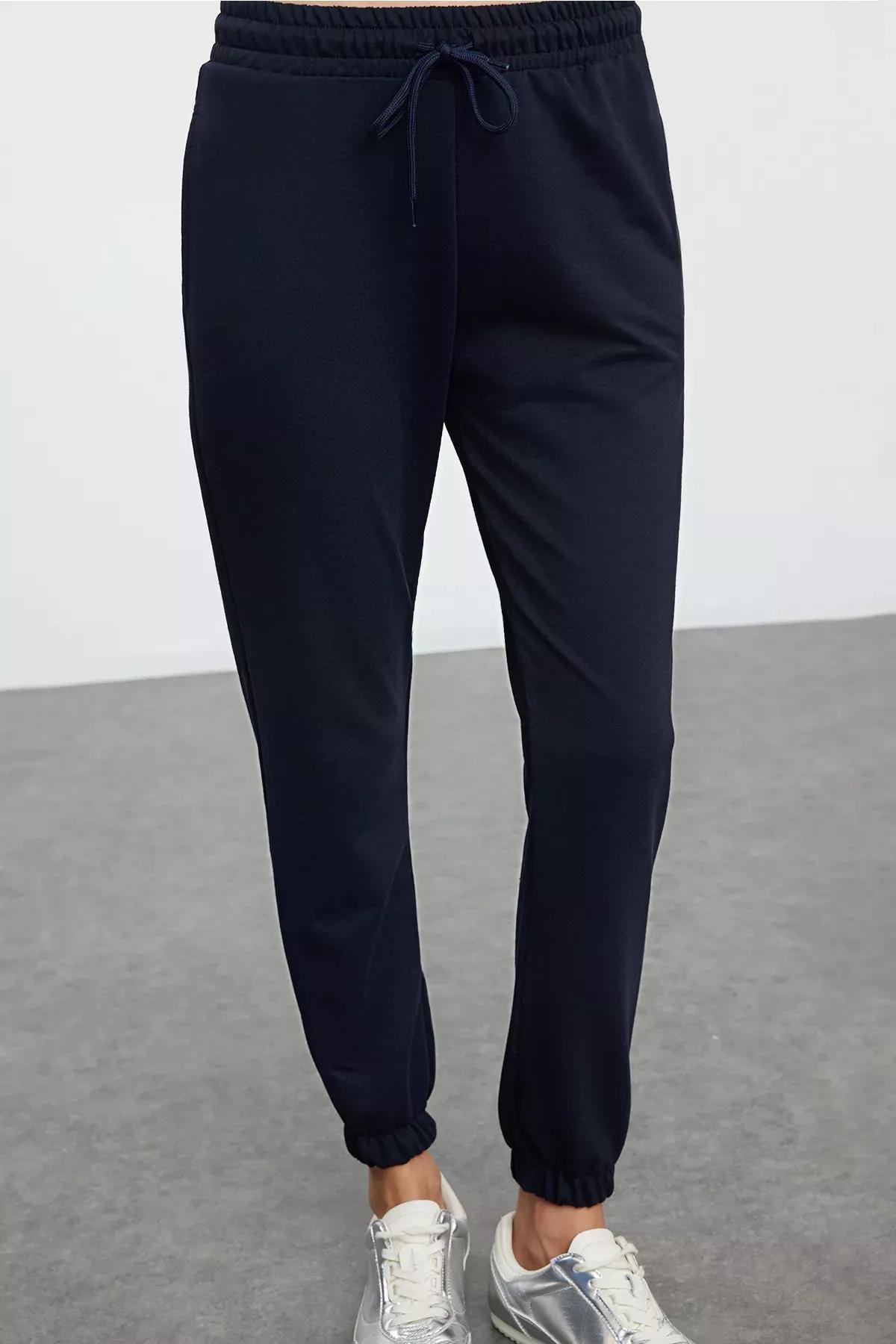 Navy Jogger Knit Sweatpants, C101_4136, large image number 2
