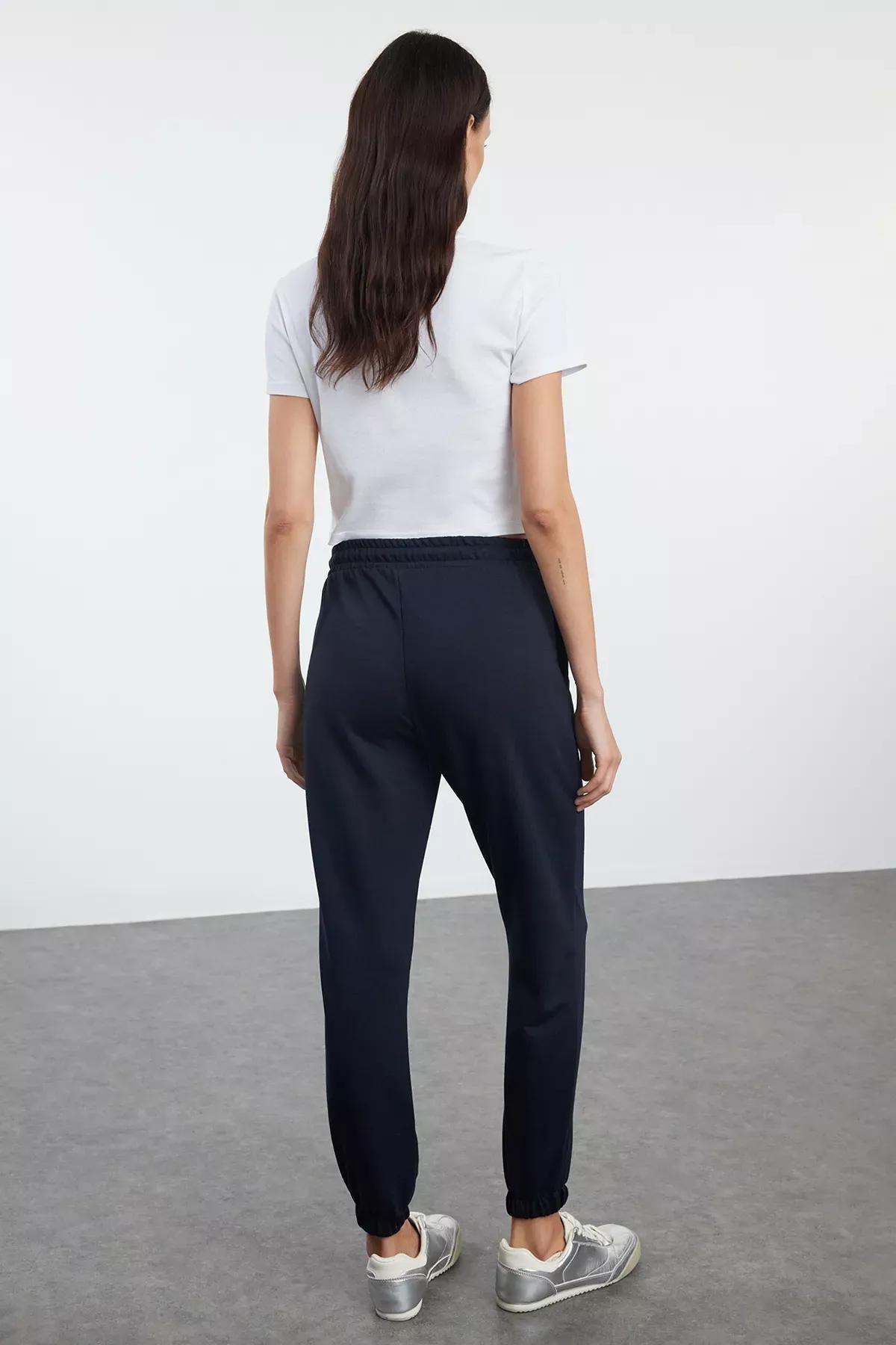 Navy Jogger Knit Sweatpants, C101_4136, large image number 4