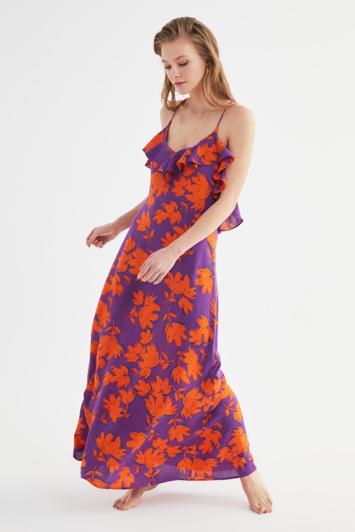 Multicolour Halter Neck Beach Dress, , large image number 5