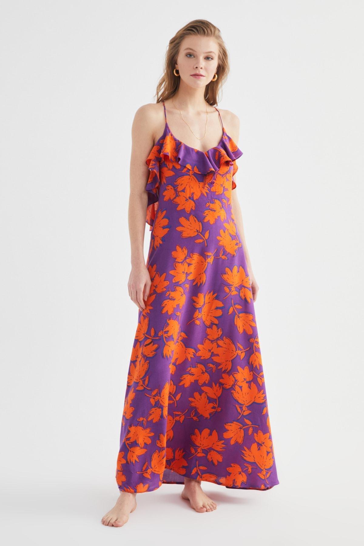 Multicolour Halter Neck Beach Dress, , large image number 6