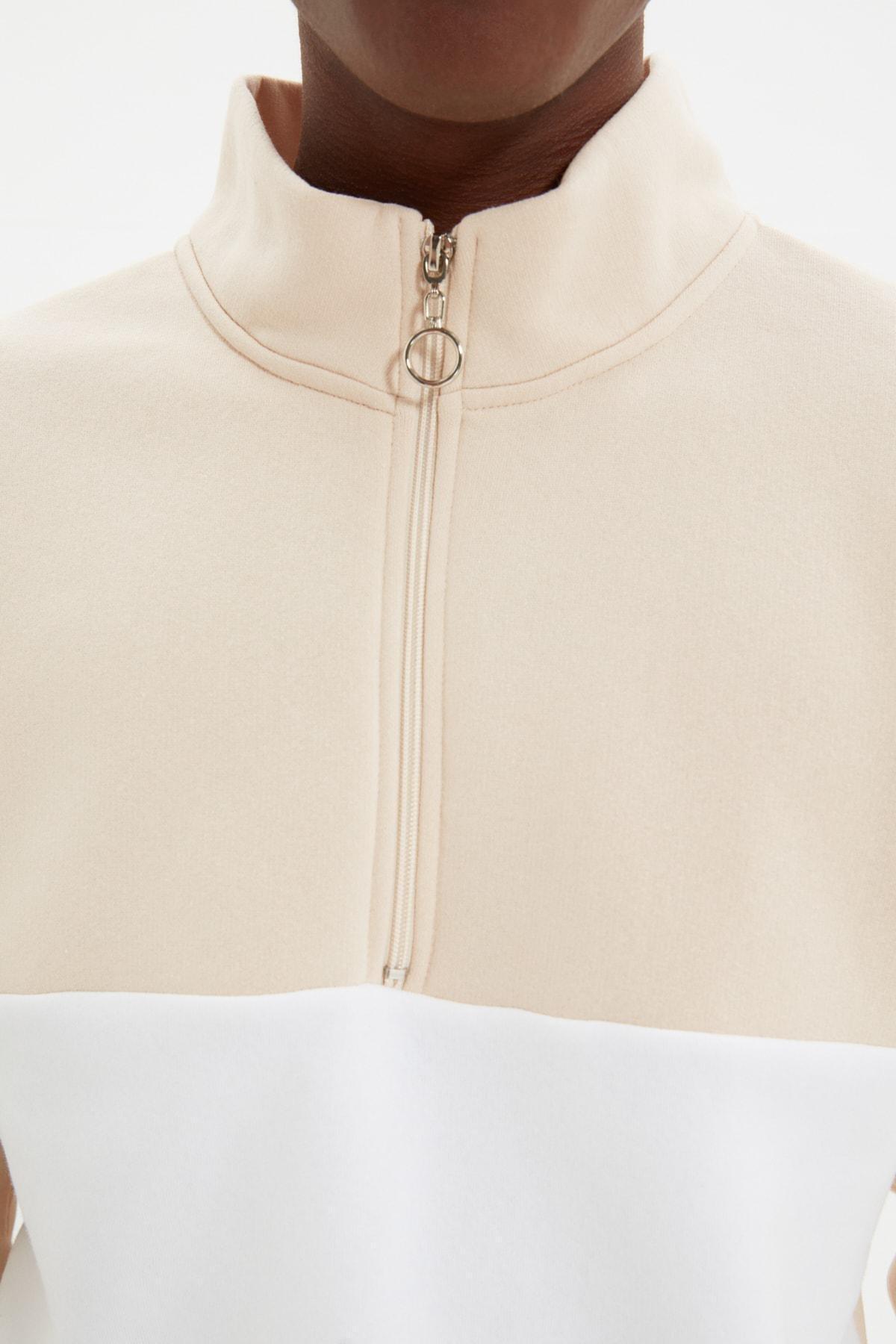 Beige Regular Sweatshirt, Beige, large image number 3