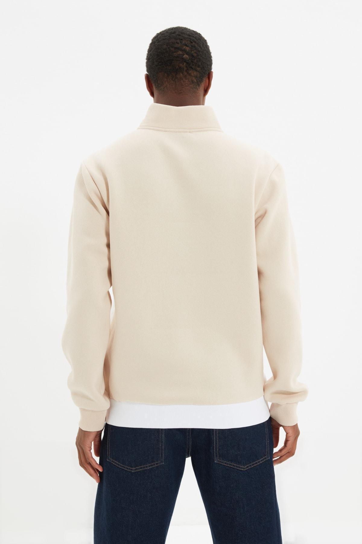 Beige Regular Sweatshirt, Beige, large image number 5