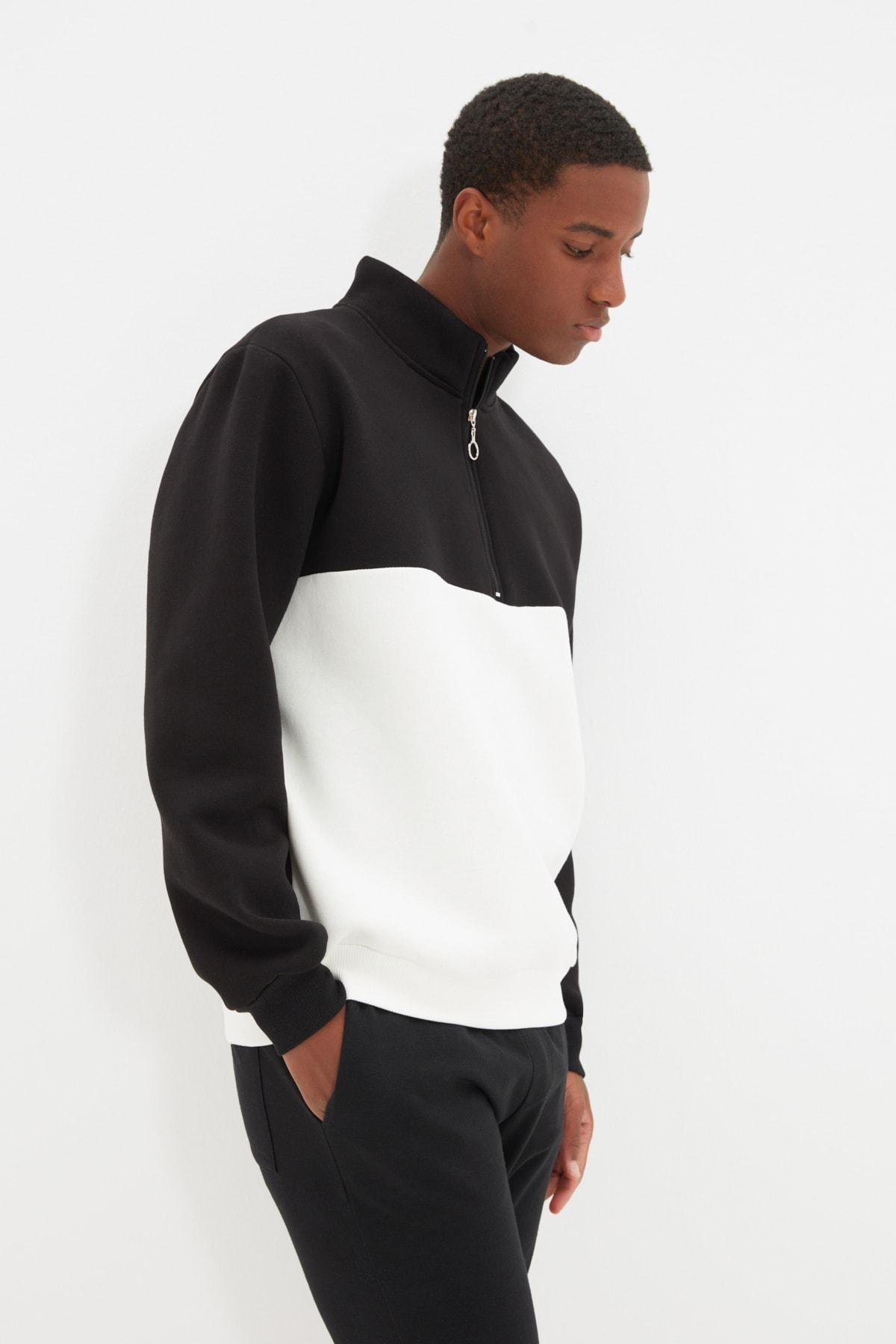 Black Regular Sweatshirt, , large image number 3